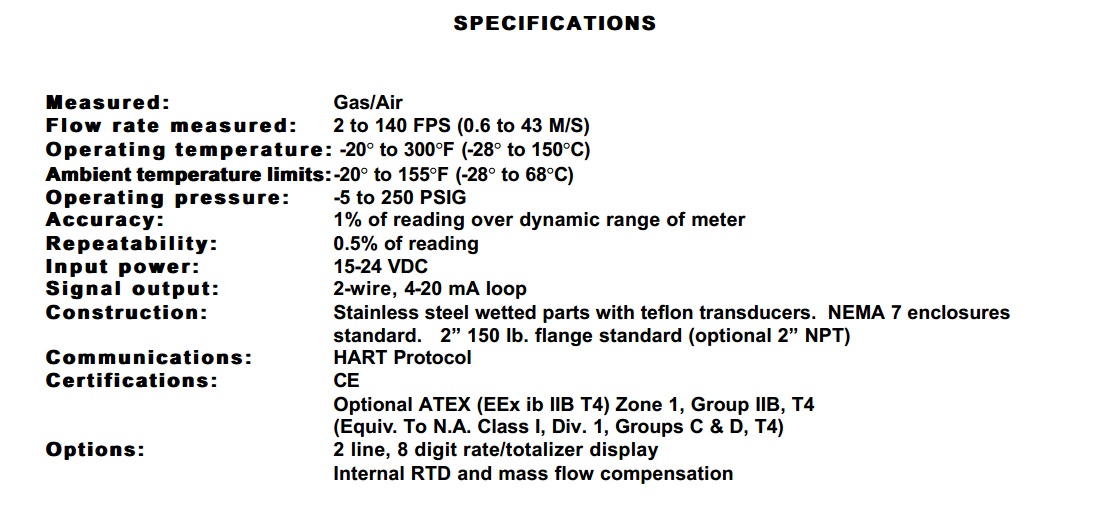插入式進(jìn)氣質(zhì)量流量計(jì)